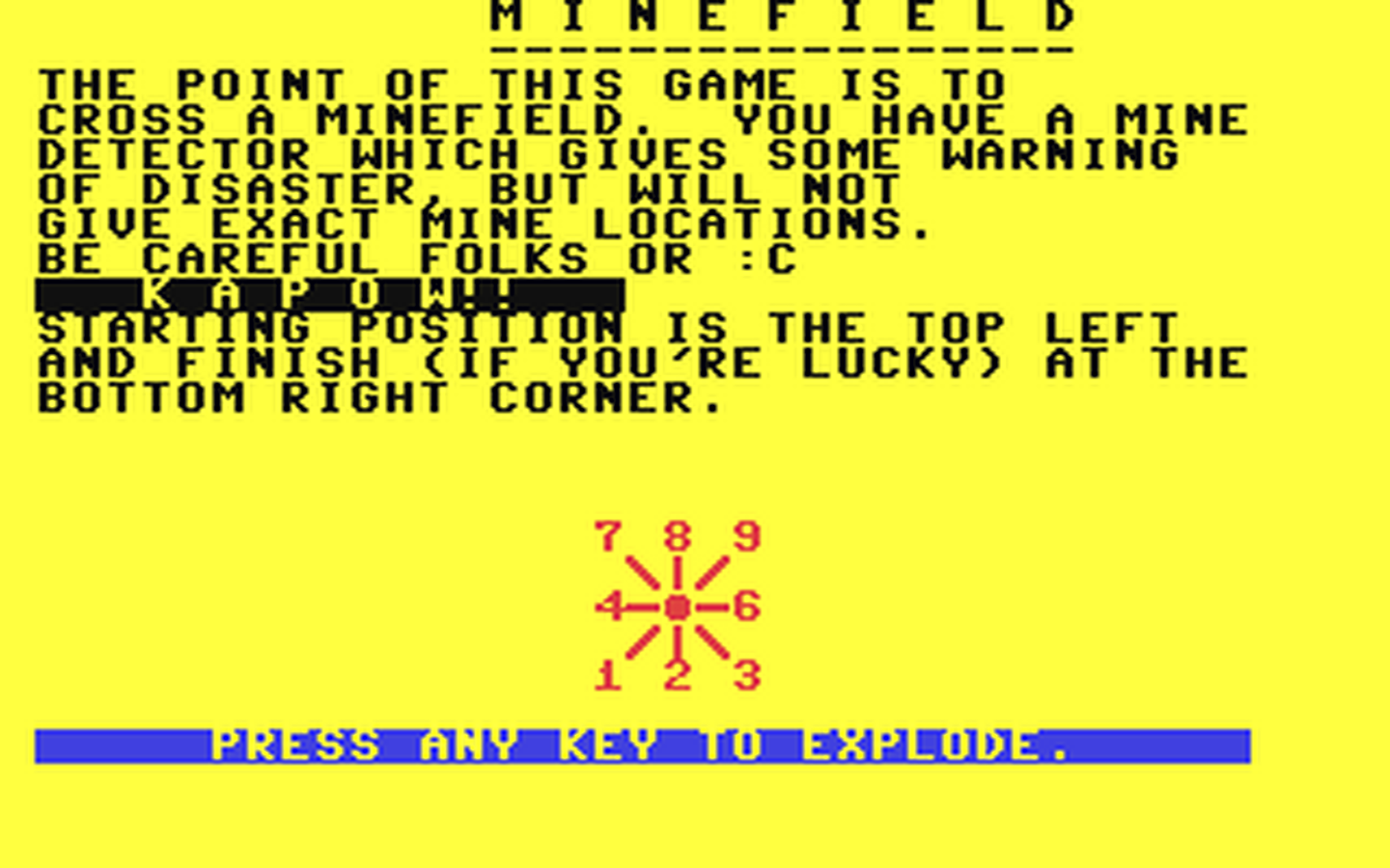 C64 GameBase Minefield Duckworth_Home_Computing 1984