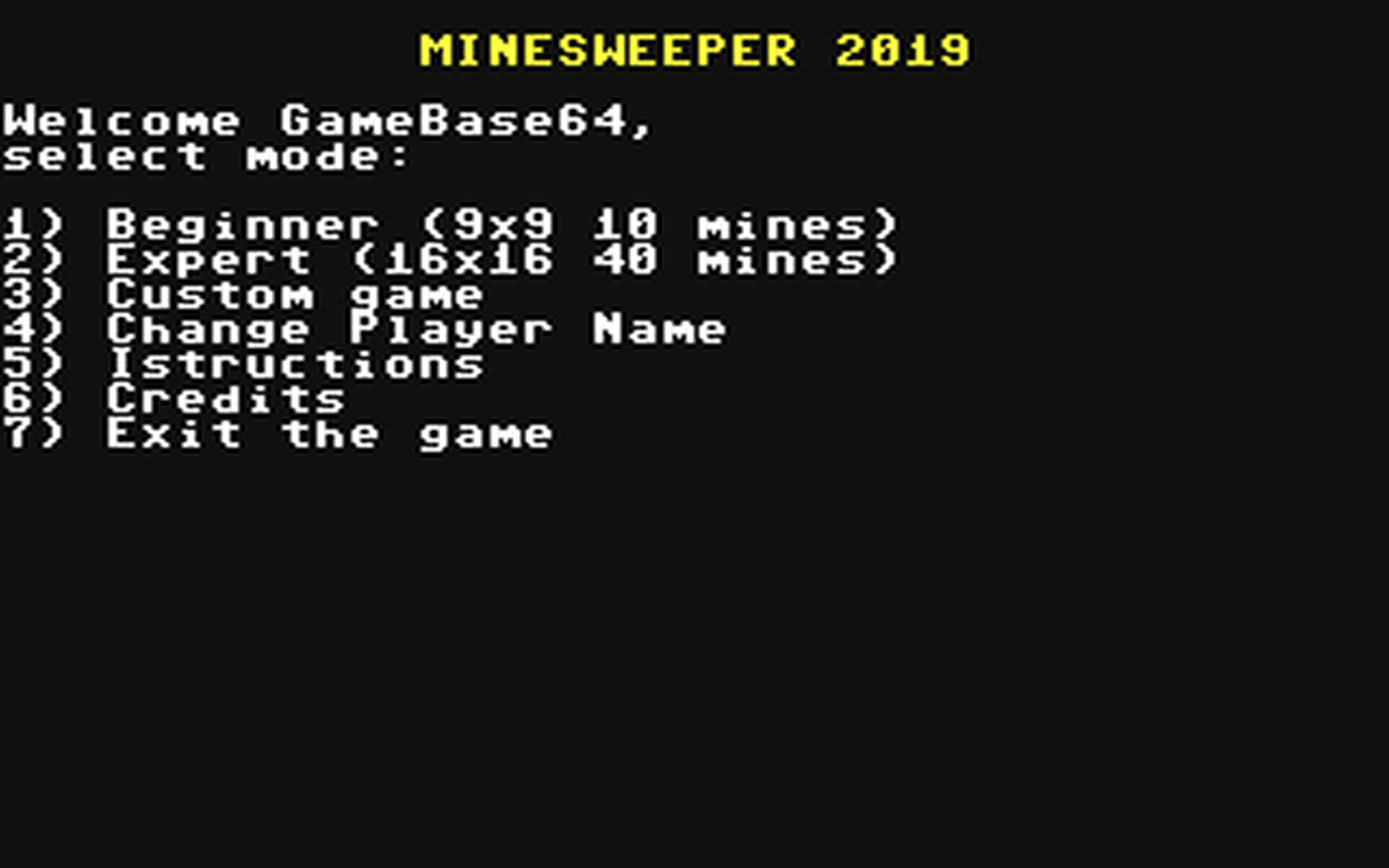 C64 GameBase Minesweeper_2019 The_New_Dimension_(TND) 2019