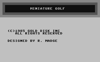 C64 GameBase Miniature_Golf Gold_Disk,_Inc. 1985