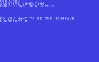 C64 GameBase Minotaur Creative_Computing 1979