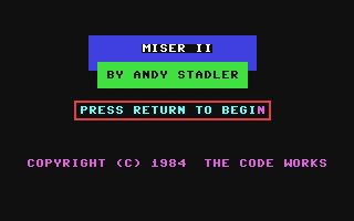 C64 GameBase Miser_II Warner_Books,_Inc. 1984