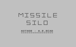 C64 GameBase Missile_Silo Argus_Specialist_Publications_Ltd./Games_Computing 1984