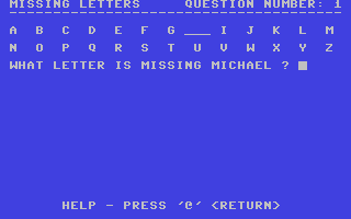 C64 GameBase Missing_Letters Commodore_Educational_Software 1983