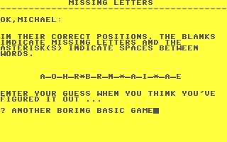 C64 GameBase Missing_Letters Tab_Books,_Inc. 1985
