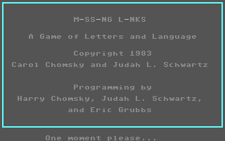 C64 GameBase Missing_Links HesWare_(Human_Engineered_Software) 1983