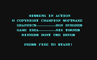 C64 GameBase Missing_in_Action Champion_Software 1992