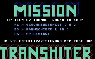 C64 GameBase Mission_Transmiter Markt_&_Technik/64'er 1988