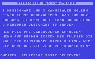 C64 GameBase Missionare_und_Kannibalen iWT 1984