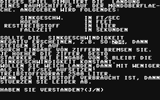 C64 GameBase Mondlandung CA-Verlags_GmbH/Commodore_Welt 1986