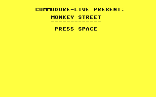 C64 GameBase Monkey_Street Commodore_Live 1989