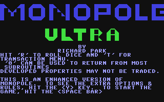 C64 GameBase Monopole_Ultra (Not_Published)