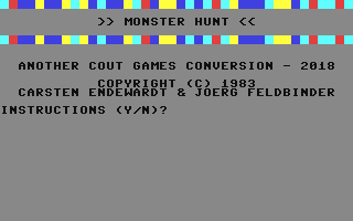 C64 GameBase Monster_Hunt (Not_Published) 2018