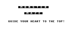 C64 GameBase Monster_Maze Datamost,_Inc. 1984