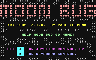 C64 GameBase Moon_Bug AID_(Advanced_Integrated_Development) 1982