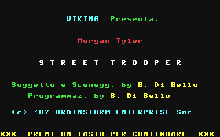 C64 GameBase Morgan_Tyler_-_Street_Trooper Edizioni_Hobby/Viking 1987