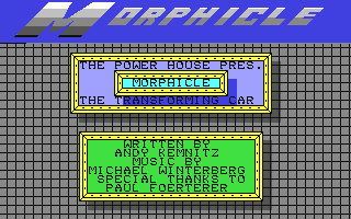 C64 GameBase Morphicle_-_The_Transforming_Car Alpha_Omega_Software/The_Power_House 1987