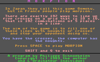 C64 GameBase Morpion (Public_Domain)