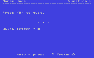 C64 GameBase Morse_Code_Drill Commodore_Educational_Software 1983