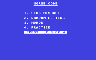 C64 GameBase Morse_Code Granada_Publishing_Ltd. 1984