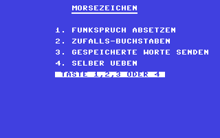 C64 GameBase Morsezeichen Moderne_Verlags-Gesellschaft 1984