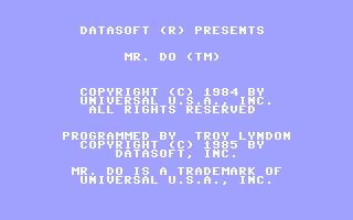 C64 GameBase Mr._Do! Datasoft 1985