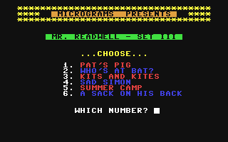 C64 GameBase Mr._Readwell_-_Set_III Micrograms,_Inc. 1985