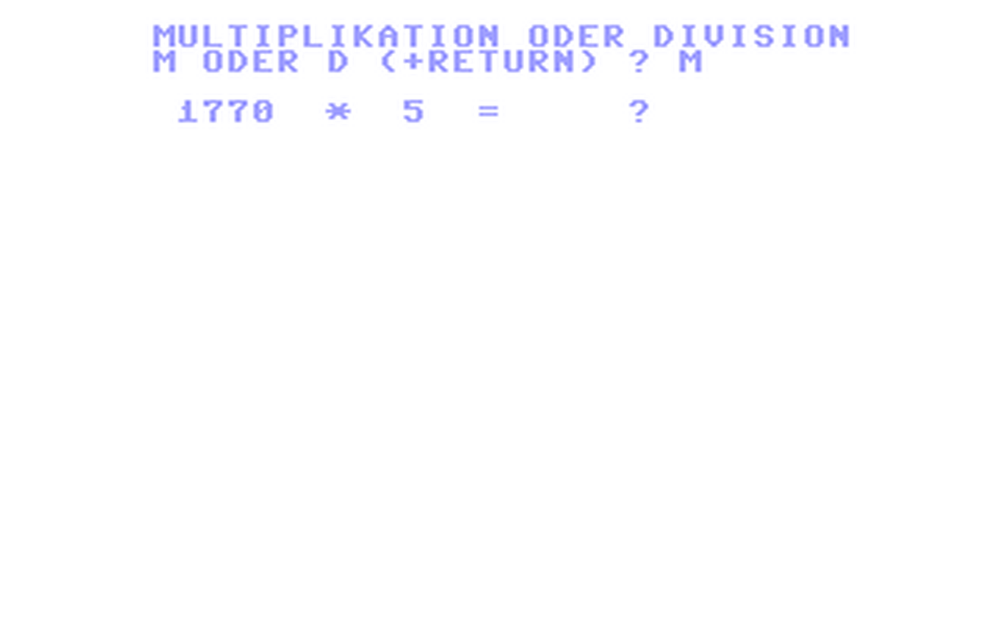 C64 GameBase Multiplikation_und_Division Moderne_Verlags-Gesellschaft 1984
