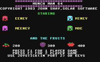 C64 GameBase Munch_Man_64 Solar_Software 1983