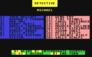 C64 GameBase Murder_in_Flight Software_Haven 1986
