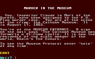 C64 GameBase Murder_in_the_Museum Loadstar/Softdisk_Publishing,_Inc. 1987