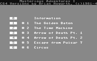 C64 GameBase Mysterious_Adventures_I Brian_Howarth 1983