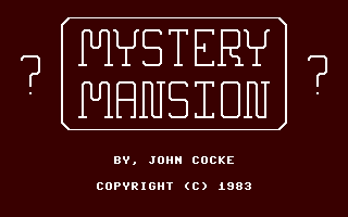 C64 GameBase Mystery_Mansion 1983
