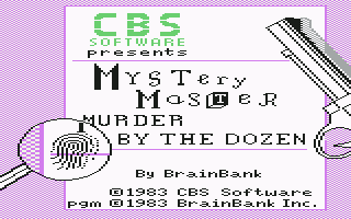 C64 GameBase Mystery_Master_-_Murder_by_the_Dozen CBS_Software 1983