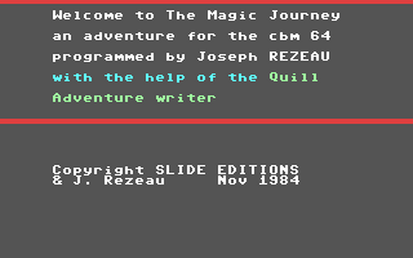 C64 GameBase Magic_Journey,_The Slide_Editions 1984