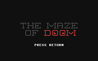 C64 GameBase Maze_of_Doom,_The (Public_Domain) 1995