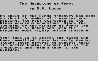 C64 GameBase Moonstone_of_Arkra,_The (Not_Published) 2014