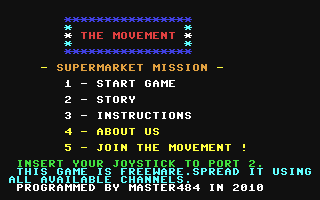 C64 GameBase Movement,_The_-_Supermarket_Mission (Public_Domain) 2010