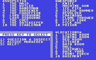 C64 GameBase Murder_at_Osbourne_Castle,_The The_Guild_Adventure_Software 1983