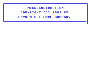 C64 GameBase microSubtraction Hayden_Software_Co.,_Inc. 1983
