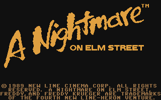 C64 GameBase Nightmare_on_Elm_Street,_A ShareData,_Inc./Monarch_Software 1989