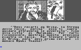 C64 GameBase Nashiro_Hazu_-_La_Roccia_del_Destino Edisoft_S.r.l./Adventure_Time 1986