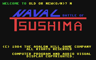 C64 GameBase Naval_Battle_of_Tsushima Avalon_Hill_Microcomputer_Games,_Inc. 1984