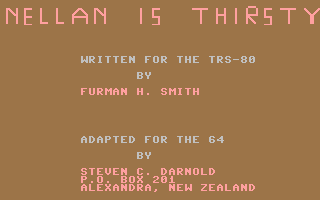 C64 GameBase Nellan_is_Thirsty The_Guild_Adventure_Software