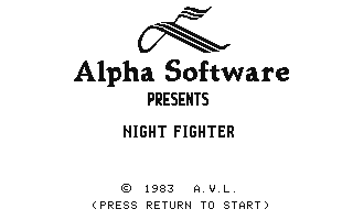 C64 GameBase Night_Fighter Alpha_Software_Ltd. 1983
