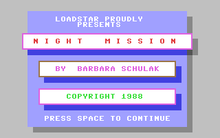 C64 GameBase Night_Mission Loadstar/Softdisk_Publishing,_Inc. 1988