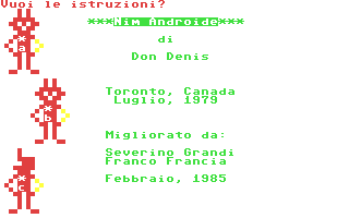 C64 GameBase Nim_Androide Jacopo_Castelfranchi_Editore_(JCE) 1984