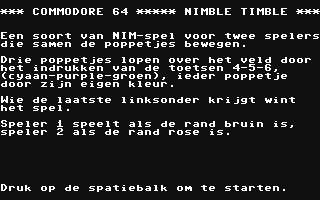 C64 GameBase Nimble_Timble Courbois_Software 1983