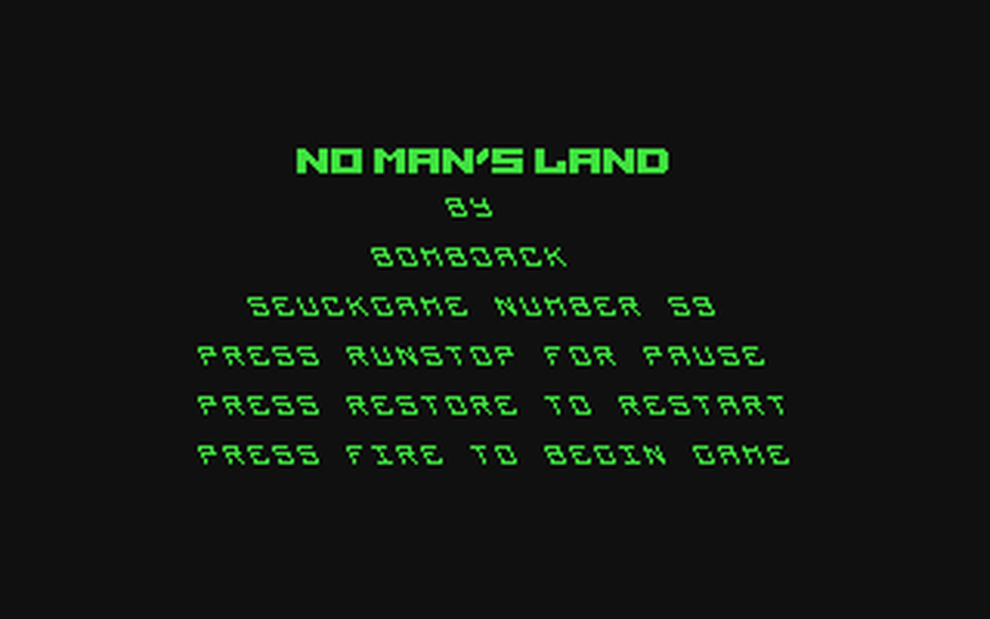 C64 GameBase No_Man's_Land (Created_with_SEUCK) 1988