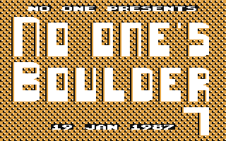 C64 GameBase No_One's_Boulder_07 (Not_Published) 1987