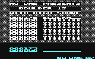 C64 GameBase No_One's_Boulder_13 (Not_Published) 1987